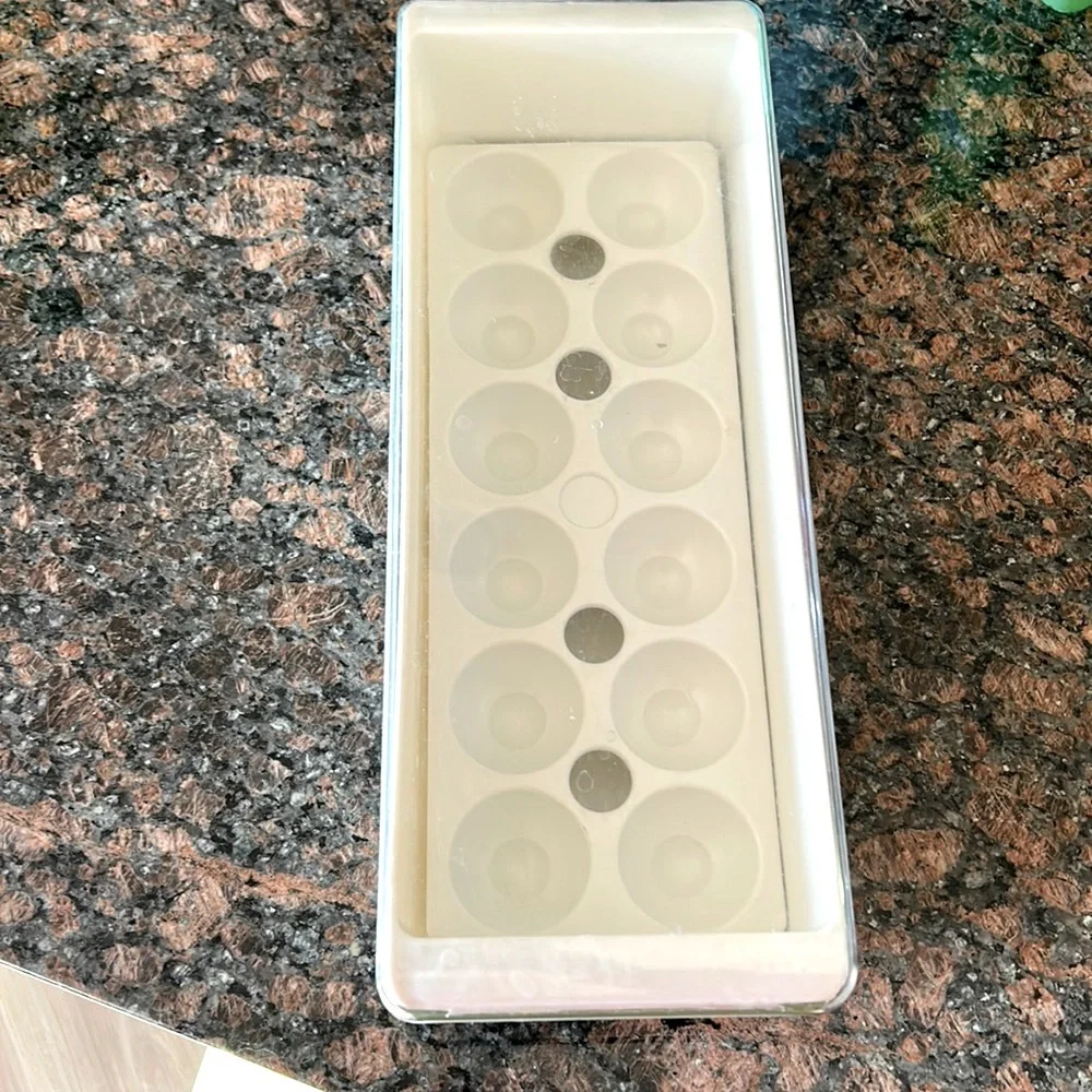 Egg Storage Container Refrigerator Organizer Lid 3 Piece